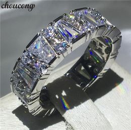 choucong Unique Promise Finger Ring 925 sterling Silver Diamond Engagement Band Rings For Women men Wedding Jewelry8109356