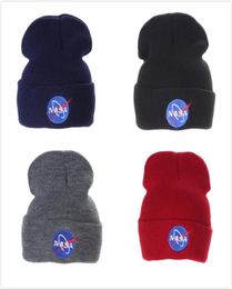 Fashion NASA personality Wool Street dance knitting hat Europe and America outdoor Keep warm ski cap4536924