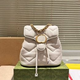 Mini Bookbag Designer Backpack For Woman Luxury Leather Back Pack Girls Small Books School Bags Chian Handbags Black White 240412 240511