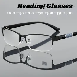 Sunglasses Anti-blue Light Metal Reading Glasses Business Half Frame Classic Presbyopia Anti-fatigue Elderly Far Sight