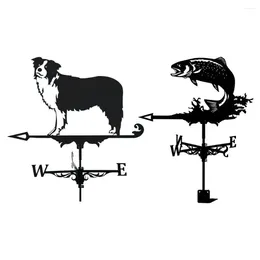 Garden Decorations Weathervane Fence Mount Weather Vane Outdoor Decor Ornament 20inch Tall