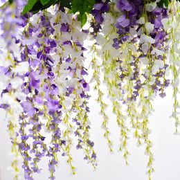 Decorative Flowers Simulated Wisteria Silk Simulation Fake Artificial Party Indoor Country Wedding Decoration