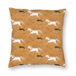 Pillow Salukis And Arabian Horses Cover Sofa Decoration Animal Square Throw Case 45x45