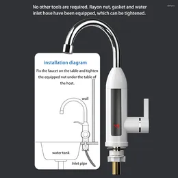 Kitchen Faucets 3000W Tankless Heating Faucet 360 Degree Adjustable Electric Water Heater Instant Tap For Sink