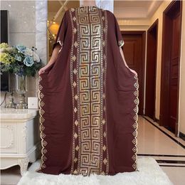 Ethnic Clothing African Women Dress Sequin Embroidery Dubai Femme Luxury Muslim Abaya For Women Kaftan Islamic Clothing Wth Scarf DR014 T240510