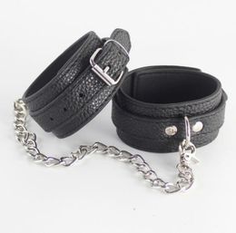 Handcuffs Sex Leather Wrist Cuffs Bondage Gear BDSM Toys Adult Adjustable Hand cuffs Femdom Sex Slave Fetish Bondage Restraints Pr2691286