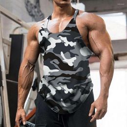 Men's Tank Tops Men Crew Neck Camouflage Vest Summer Fitness Top Sleeveless T-shirt Bodybuilding Singlets Muscle Clothing
