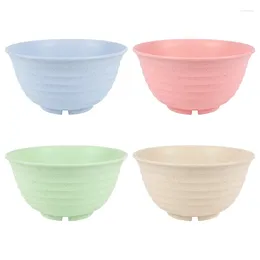 Bowls 4Xcereal Set - Lightweight Eco Friendly Wheat Straw Cereal For Rice Fruit Noodle Soup