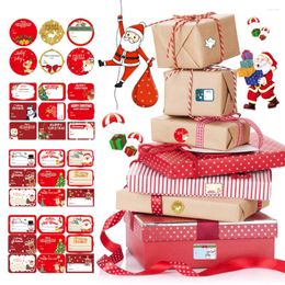 Gift Wrap 48/72/108Pcs Merry Christmas Theme Sealing Sticker Xmas Year Party DIY Gifts Posted Baking Decoration Package Cute Label