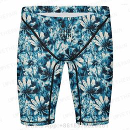 Men's Swimwear Men Swimming Shorts Waterproof Competition Swim Trunks Briefs Half Pants Training Endurance Swimsuits