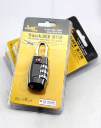 Bag Parts Resettable 3 Digit Combination Padlock Suitcase Travel coded Lock TSA locks8549153