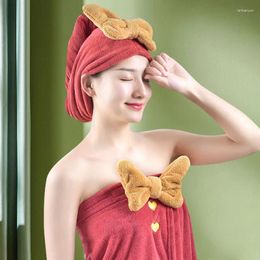 Towel Cute Bow Bath For Women Microfiber Bathing Bathrobe Soft And Absorbent Superfine Fibre Shower Quick Dry Skirt