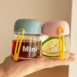 Wine Glasses 150ML Kids Heat Resistant Cute With Hand Rope Water Cup Drinking Bottle Small Glass Bottles