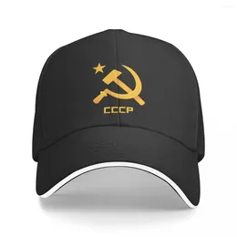 Ball Caps USSR Soviet Union Russia Hammer Sickel Flag CCCR Men Baseball Peaked Cap Sun Shade Windproof Hat