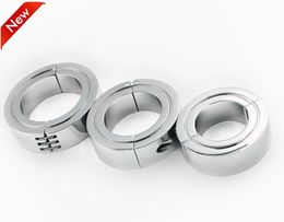 Scrotum Pendant Ball Stretcher Retractable Penis Locking metal Cock Ring Delay Sex Toy For Men 3 sizes for choice1547916