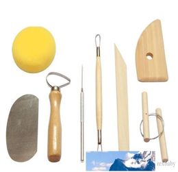 8pcsset Reusable Diy Pottery Tool Kit Home Handwork Clay Sculpture Ceramics Molding Drawing Tools5657890