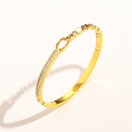 Designer Jewellery Love Gold Bangle Luxury Bracelet Fashion Jewellery Gift Party Cuff Bracelet Designed for Women Jewellery