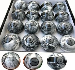 Latest 5725mm Marpleresin Billiard Pool Balls 16pcs complete set of Balls High quality Billiard accessories China1368185