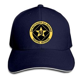 2nd Battalion 6th Marines Baseball Cap Adjustable Peaked Sandwich Hat Unisexe Men Women Baseball Sports Outdoors Hiphop Cap6490747