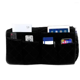 Storage Bags Sofa Arm Rest Organiser Hanging Bag Multi-pockets Cellphone Pouch