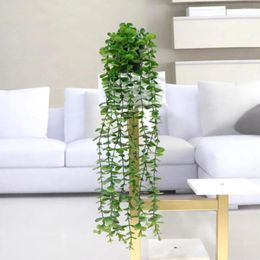 Decorative Flowers Low Maintenance Plants Artificial Green Natural Greenery 3pcs Eucalyptus Vine Hanging For Home Decor No