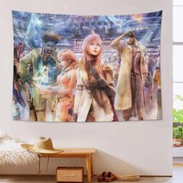 Tapestries Home Decoration Tapestry FFinal-Fantasy-XIII Video Game Wall Art Room Decors