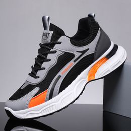 Running shoes for men green orange breathable lace up Trainers summer mesh mens walking sneaker GAI