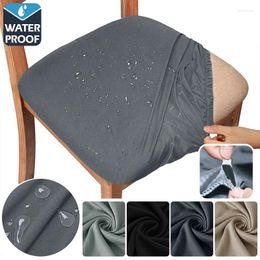 Chair Covers Waterproof Stretch Seat Cover Removable Washable Anti-Dust Dining Room Home Most Elastic Cushion