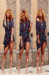 Hot Women's Short Sleeve Loose Nightclub Party Dress Damask Sun Dress Swing Midi Pockets T-Shirt Dress8298210