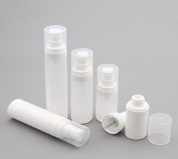 Storage Bottles Jars 30pcs 15ml 30ml 50ml Empty Clear Frosted Airless Spray Pump Travel Mini Containers White Dispenser Bottle8308030