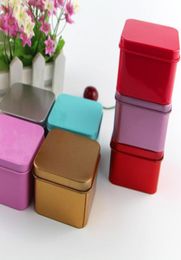 20pcs Metal Storage Box Tin Jar Square Scrub Box Organiser Wedding Christmas Birthday Gift Boxes Small Things Container1290972