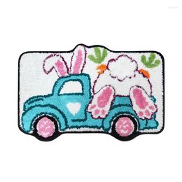 Bath Mats Easter Mat Truck Bathroom Rugs - Farmhouse Decorations For The Home Spring Cute