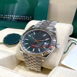 Luxury Wristwatch Datejust 41 Mint Green Motif Dial 2022 Watch 41mm Ref 126334 Men's Automatic Watch-2 3331