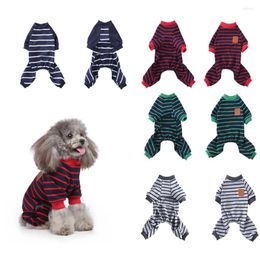 Dog Apparel Winter Clothes Sleepingwear Print Warm Jumpsuits Coat For Small Dogs Puppy Cat Chihuahua Pomeranian Clothing