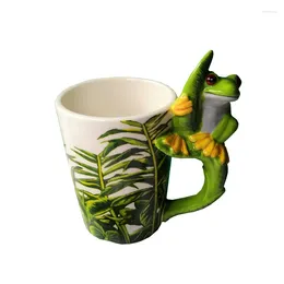 Mugs Creative Hand-Painted 3D Three-Dimensional Animal Mug Ceramic Coffee Cup Frog Shape Water Koala For Boyfriend