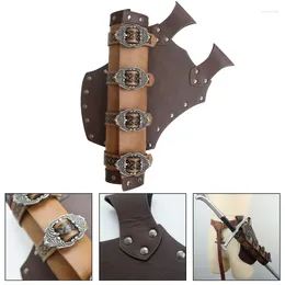 Party Supplies Medieval PU Leather Angled Frog For Swords And Axes Adjustable Sheath Kanata Holder Case Loop Vikings Roman Larp Kit