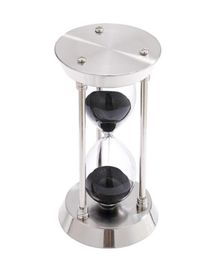 Other Clocks Accessories Threepillar Metal Hourglass 15 Minutes Sand Timer 3 Colours Watch For Home Office Desk Decorations2980225