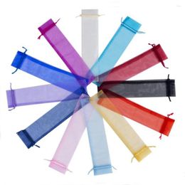 Party Favor 50 Pcs Organza Bags For Wedding Hand Fan Souvenir Gift 14 Colors