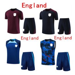 2023 2024 ENGLANDS Tracksuit Soccer jerseys Training suit KANE STERLING RASHFORD SANCHO GREALISH 23/24 national SHORTS SLEEVES chandal futbol kit survetement