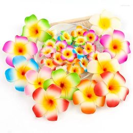 Decorative Flowers 10PCS Mixed Colour Foam Hawaiian Artificial Plum Flower Petals DIY Hair Hat Bridal Wedding Decoration Party Decora