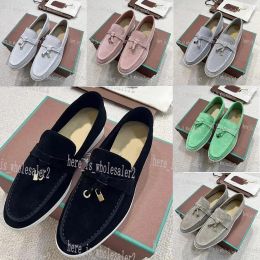 Designer Shoes Casual shoes LP Dress Shoes man tasman Flat Heel classic loafers low top Luxury suede Designer shoe moccasin slip on career shoe