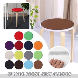 Pillow Round Seat Removable Solid Fabric Thickened Chair S With Strap Garden Household Outdoor Patio Stool Sofa Pads