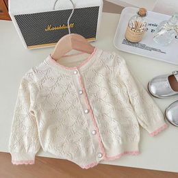 Jackets Childrens Pure Cotton Girl Jacket Baby Thin Top Cute Gentle And Sweet Shirt Spring Summer Clothes For Girls