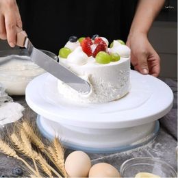 Bakeware Tools Cake Turntable With Round Stand Anti-skid Rotating Decorating Rotary Table Kitchen DIY Pan Baking 10"