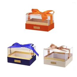 Gift Wrap Transparent Acrylic Box Fashion Bow Present Luxury Wedding Hand Mother's Day Birthday Party Supplies
