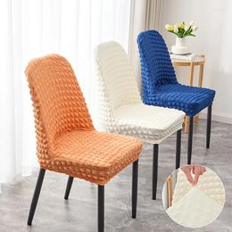 Chair Covers Thickened Bubble Yarn One-piece Elastic Curved Cover El Restaurant Household Light Luxury Dining