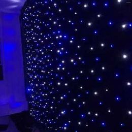 Party Decoration 3x3m LED Background Cloth Star Starry Sky Curtain Wall Stage Wedding Show Po Shoot Screen Backdrop Customed