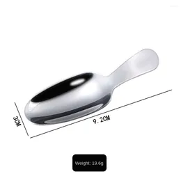 Tea Scoops Ice Cream Spoon Fashion Convenient Short Handle Function Stainless Steel Essential Spice Condiment Teaspoon