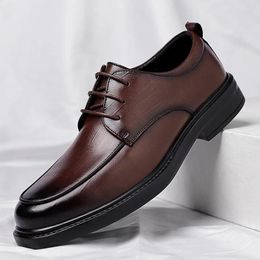 Casual Shoes Formal Men's Leather Fashion For Men Wedding Vintage Male Footwear Oxfords Classic Business