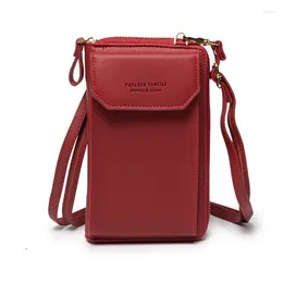 Bag 2024 Women Wallet Cell Phone Bags Big Card Holders Handbag Purse Clutch Messenger Shoulder Long Straps